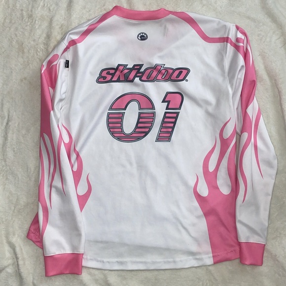 Skidoo Pink BRP Jersey Size Large - Picture 6 of 12
